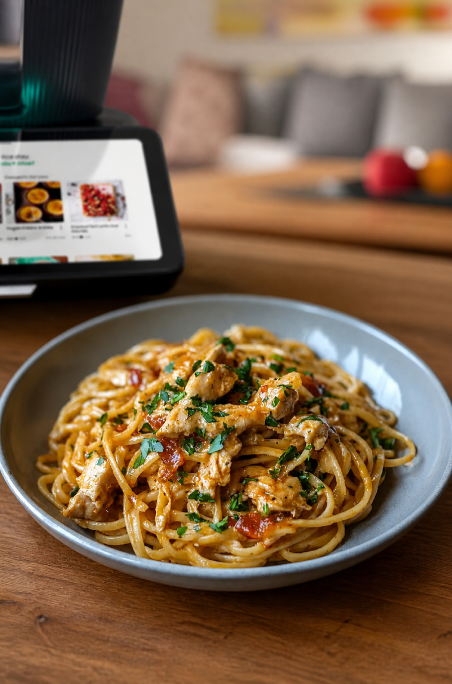 Hähnchen-Linguini in Cowboy-Butter aus dem Thermomix