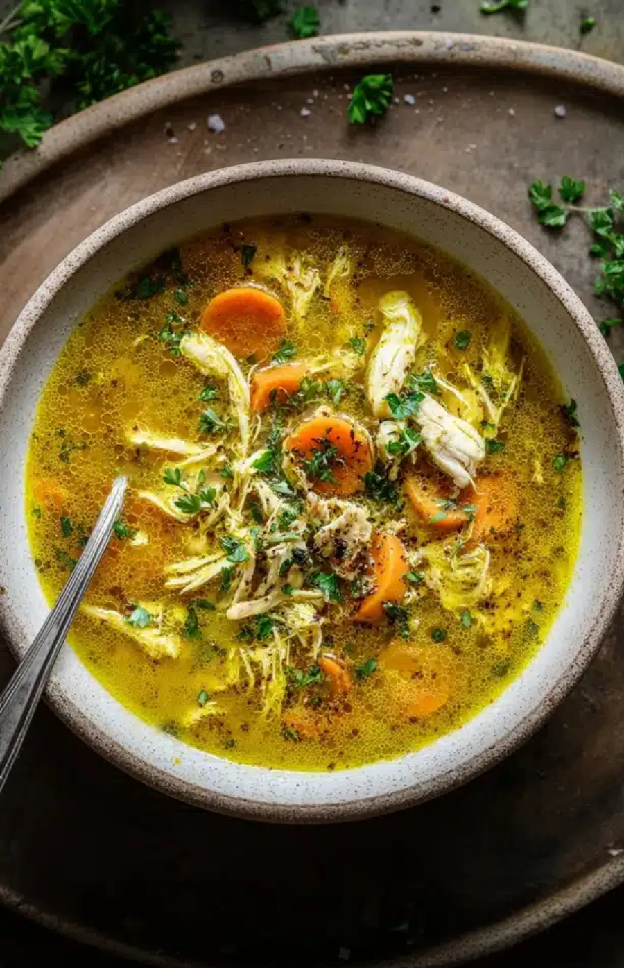 Hühnersuppe mit Kurkuma (entzündungshemmend) aus dem Thermomix