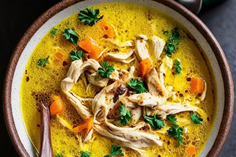 Hühnersuppe mit Kurkuma (entzündungshemmend) aus dem Thermomix