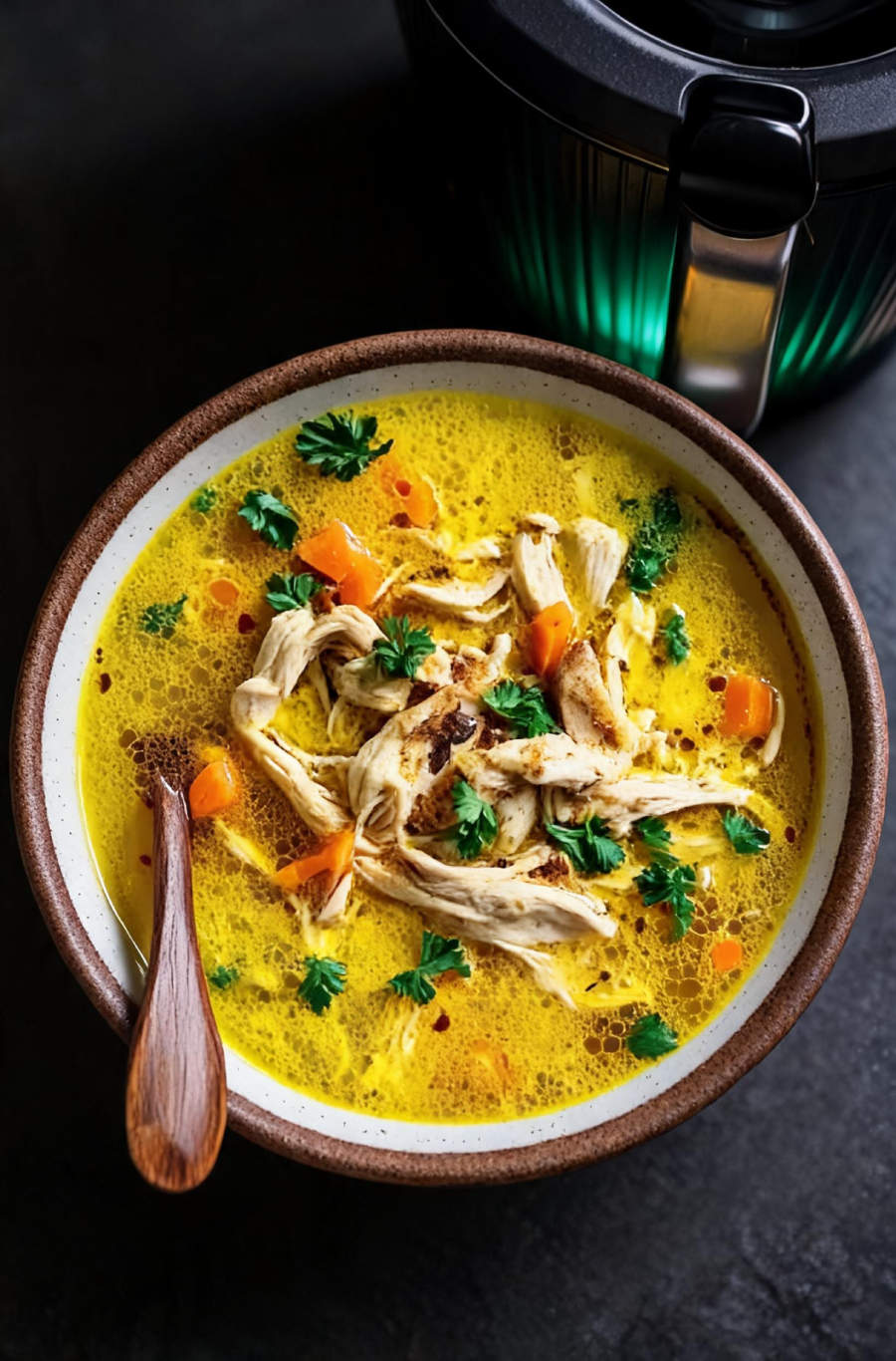 Hühnersuppe mit Kurkuma (entzündungshemmend) aus dem Thermomix
