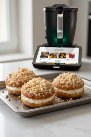 Streuseltaler mit Paradiescreme aus dem Thermomix