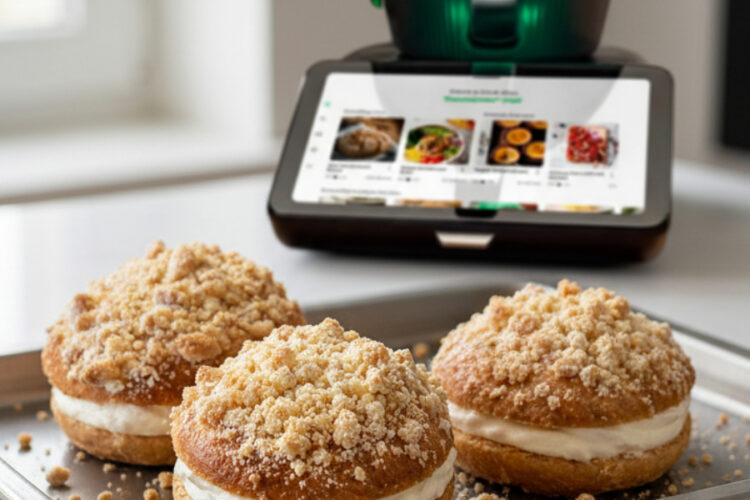 Streuseltaler mit Paradiescreme aus dem Thermomix