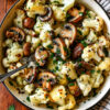 Blumenkohl-Pilz-Pfanne mit Knoblauch aus dem Thermomix