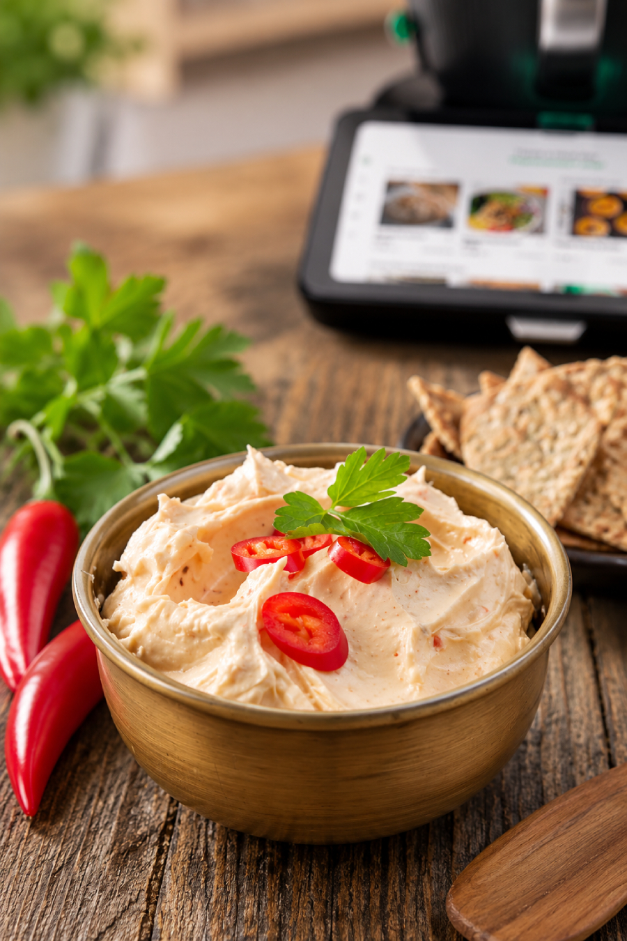 Cremiger Mozzarella-Dip aus dem Thermomix Cremiger Mozzarella-Dip aus dem Thermomix