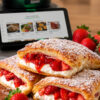 Erdbeerkissen aus Blätterteig aus dem Thermomix