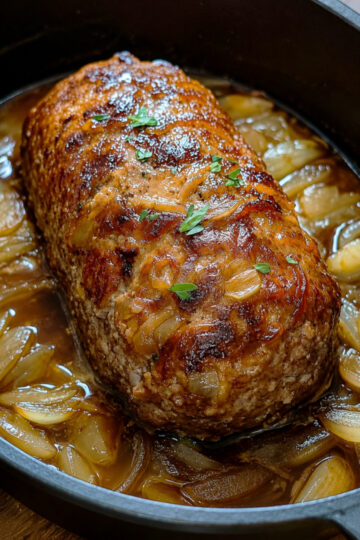 Hackbraten mit Zwiebeln aus dem Thermomix
