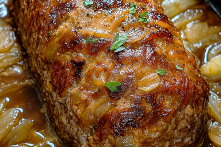Hackbraten mit Zwiebeln aus dem Thermomix