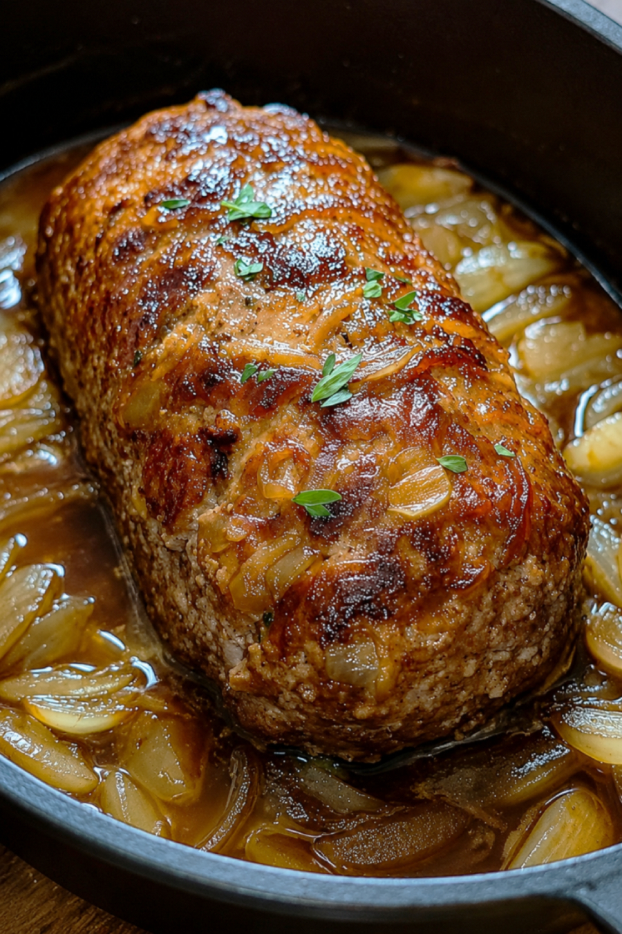 Hackbraten mit Zwiebeln aus dem Thermomix Hackbraten mit Zwiebeln aus dem Thermomix