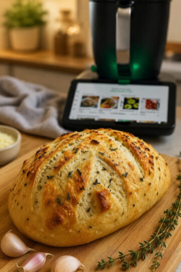 Knoblauchbrot ohne Kneten aus dem Thermomix