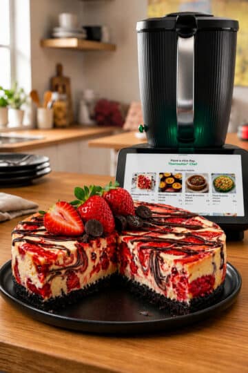Schoko-Erdbeer-Käsekuchen aus dem Thermomix