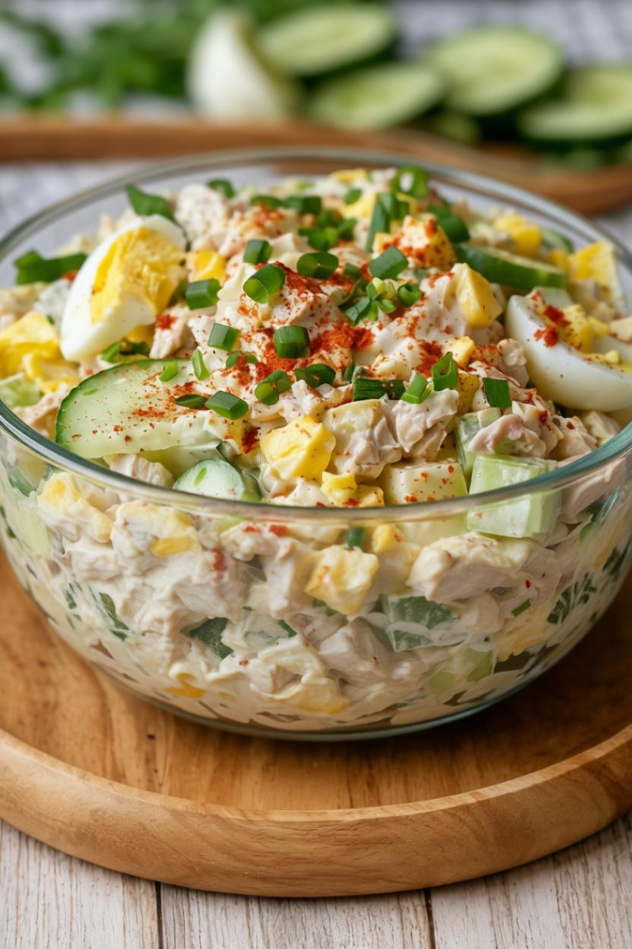 Thunfisch-Ei-Gurken-Salat aus dem Thermomix