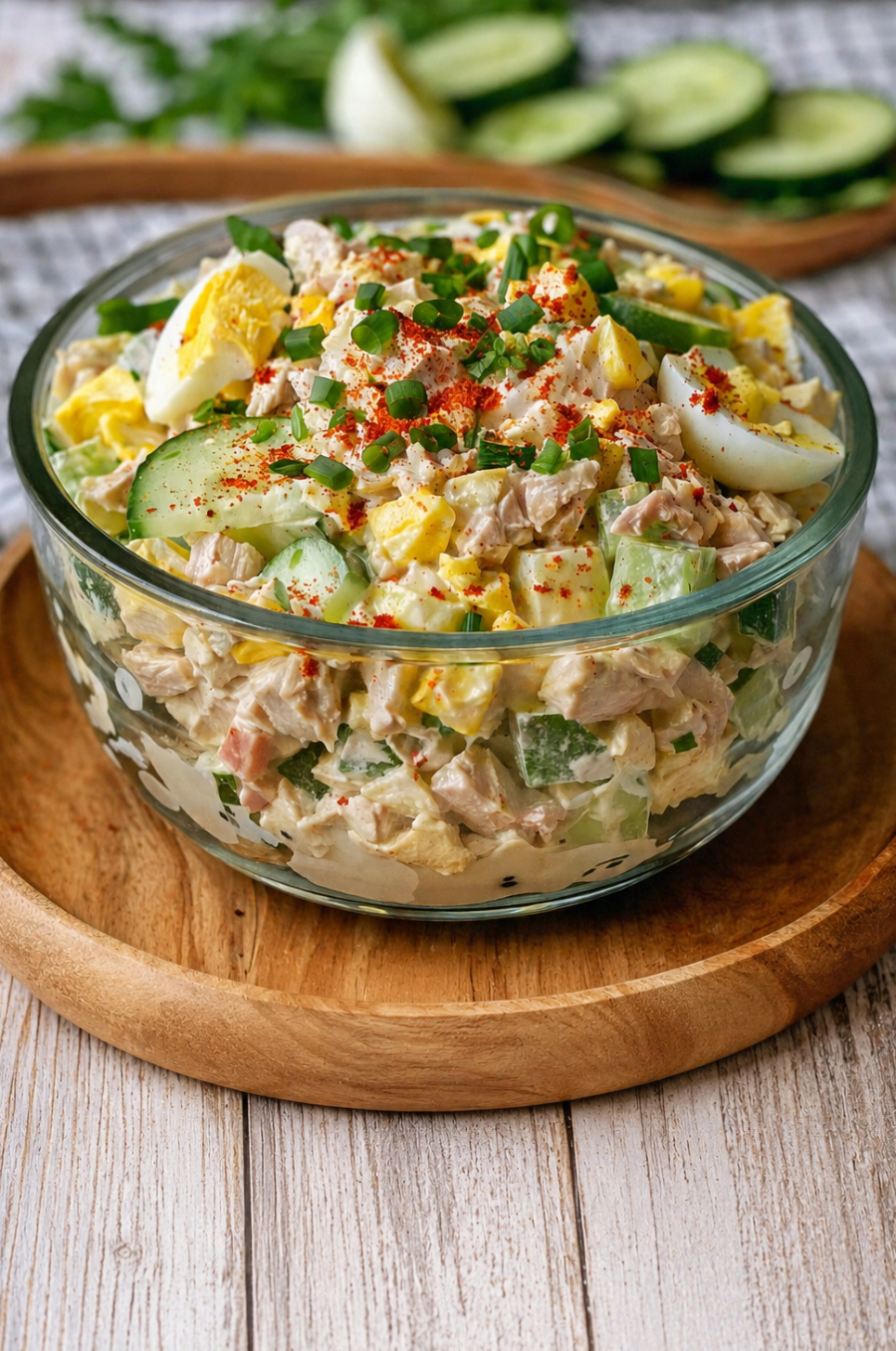 Thunfisch-Ei-Gurken-Salat aus dem Thermomix