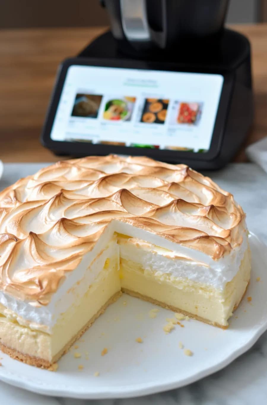 Tränenkuchen mit Quark und Baiserhaube aus dem Thermomix