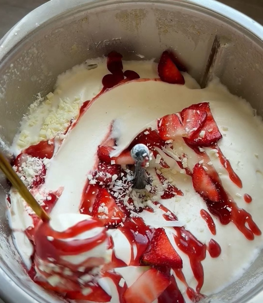 Spaghetti-Eis aus dem Thermomix