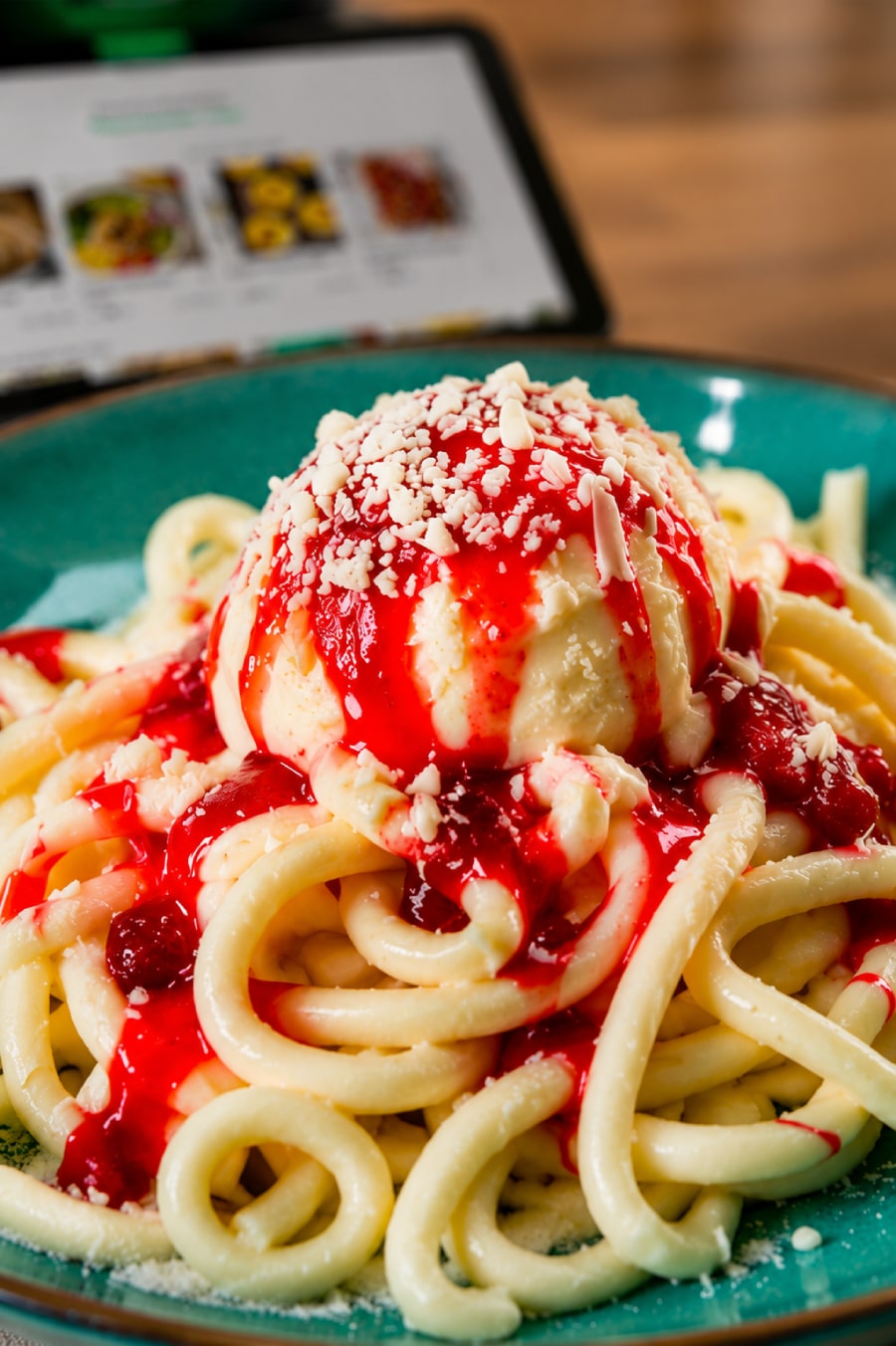 Spaghetti-Eis aus dem Thermomix