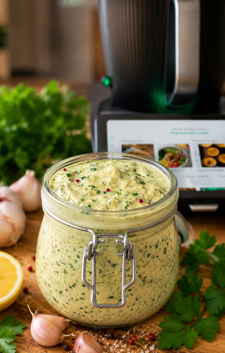 Hausgemachte Knoblauchcreme aus dem Thermomix