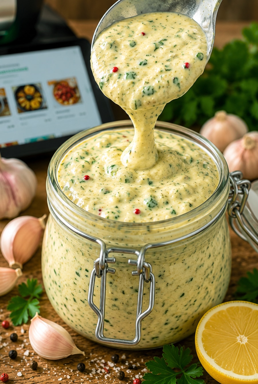 Hausgemachte Knoblauchcreme aus dem Thermomix