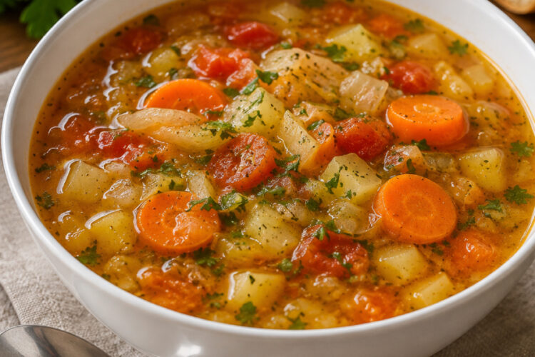 Weißkohlsuppe mit Gemüse aus dem Thermomix