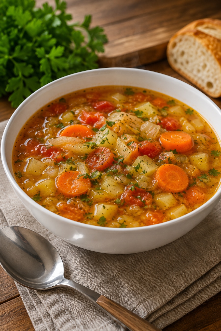 Weißkohlsuppe mit Gemüse aus dem Thermomix