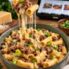 Cremige Käse-Lauch-Pasta mit Hackfleisch aus dem Thermomix