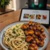 Honig-Knoblauch-Hähnchen mit cremigen Spaghetti aus dem Thermomix