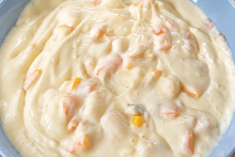Quarkspeise mit Pfirsichstückchen aus dem Thermomix